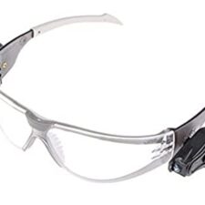 3M LED Light Gafas de seguridad PC ocular incoloro recubrimiento AR-AE con luces LED (1 gafa/bolsa)